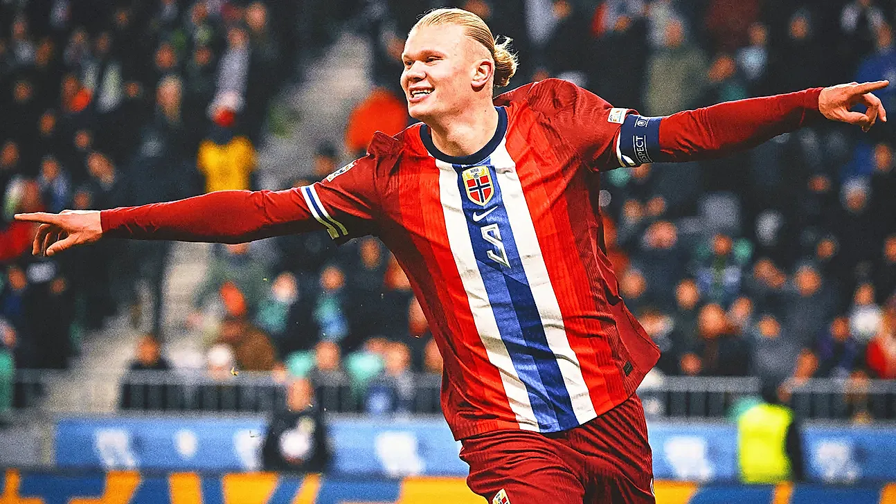 Haaland'dan çifte gol, Norveç'ten 4 gol