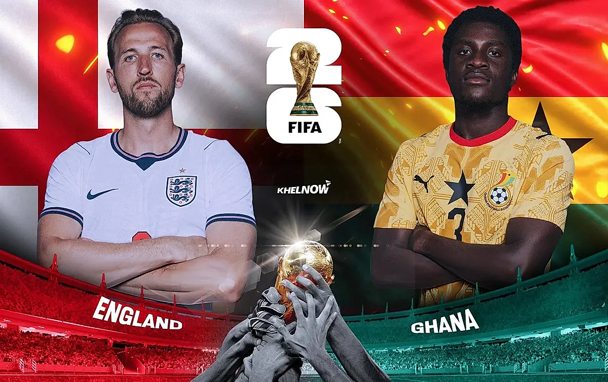 Partido Inglaterra vs Ghana y Onces